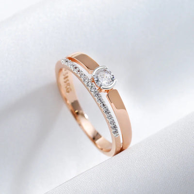 Asterly™  Contemporary Split-Band Solitaire Ring