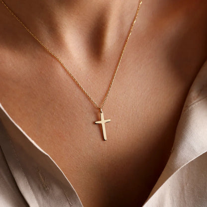 Asterly™ Faith Minimal Cross Necklace