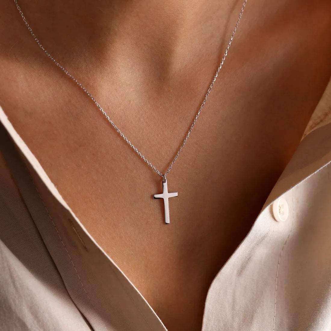 Asterly™ Faith Minimal Cross Necklace