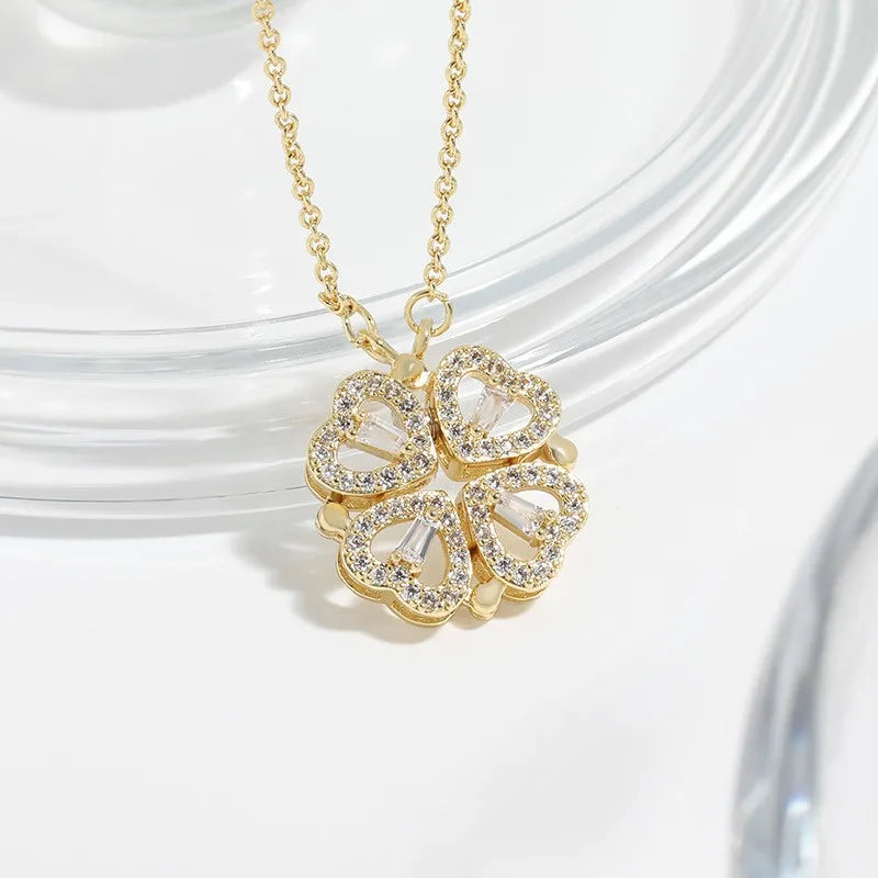 Asterly™ Lucky Hearts Clover Necklace
