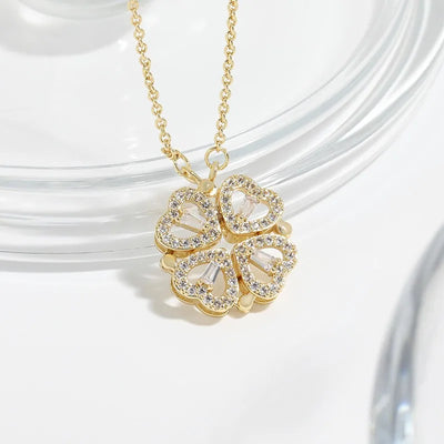 Asterly™ Lucky Hearts Clover Necklace