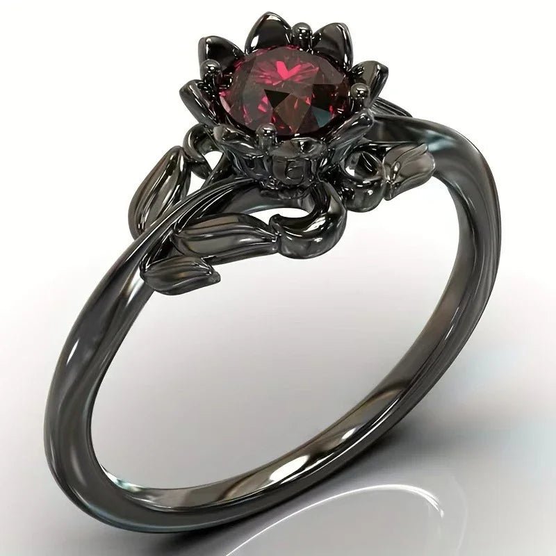 Asterly™ Black Lotus Rebirth Ring