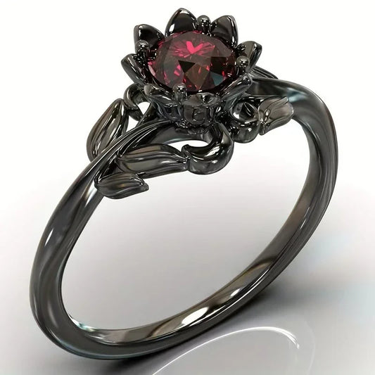 Asterly™ Black Lotus Rebirth Ring