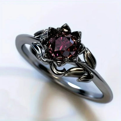Asterly™ Black Lotus Rebirth Ring