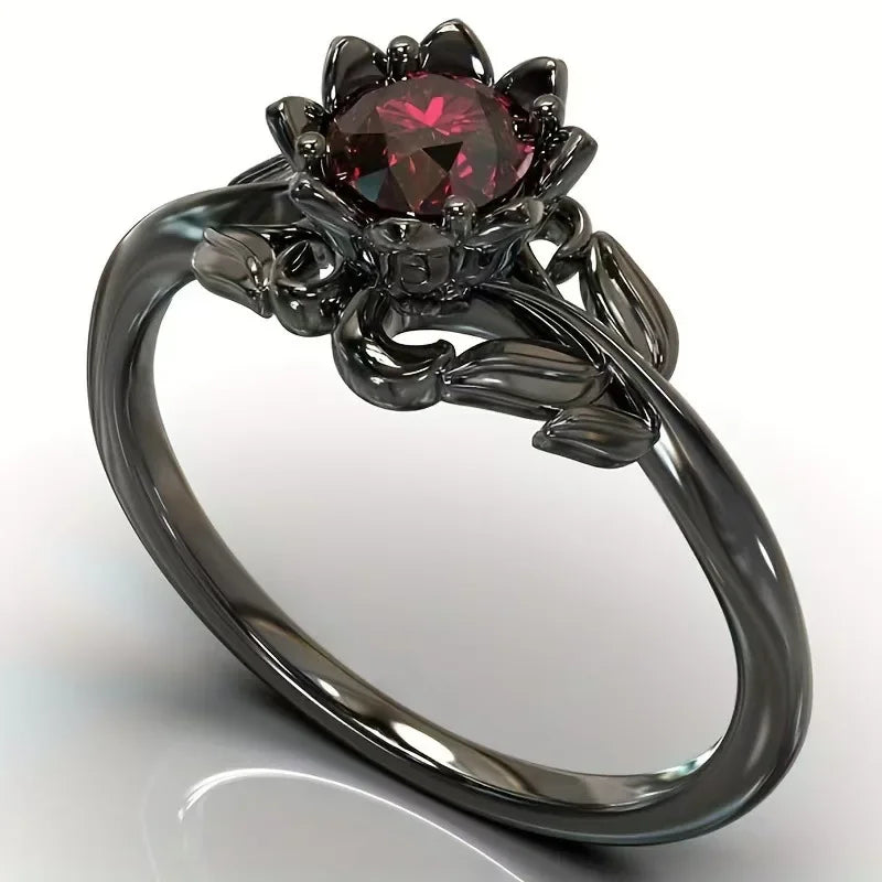 Asterly™ Black Lotus Rebirth Ring