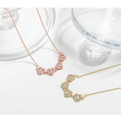 Asterly™ Lucky Hearts Clover Necklace