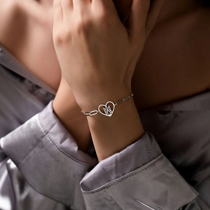 Asterly™ Eternal Heart Link Bracelet