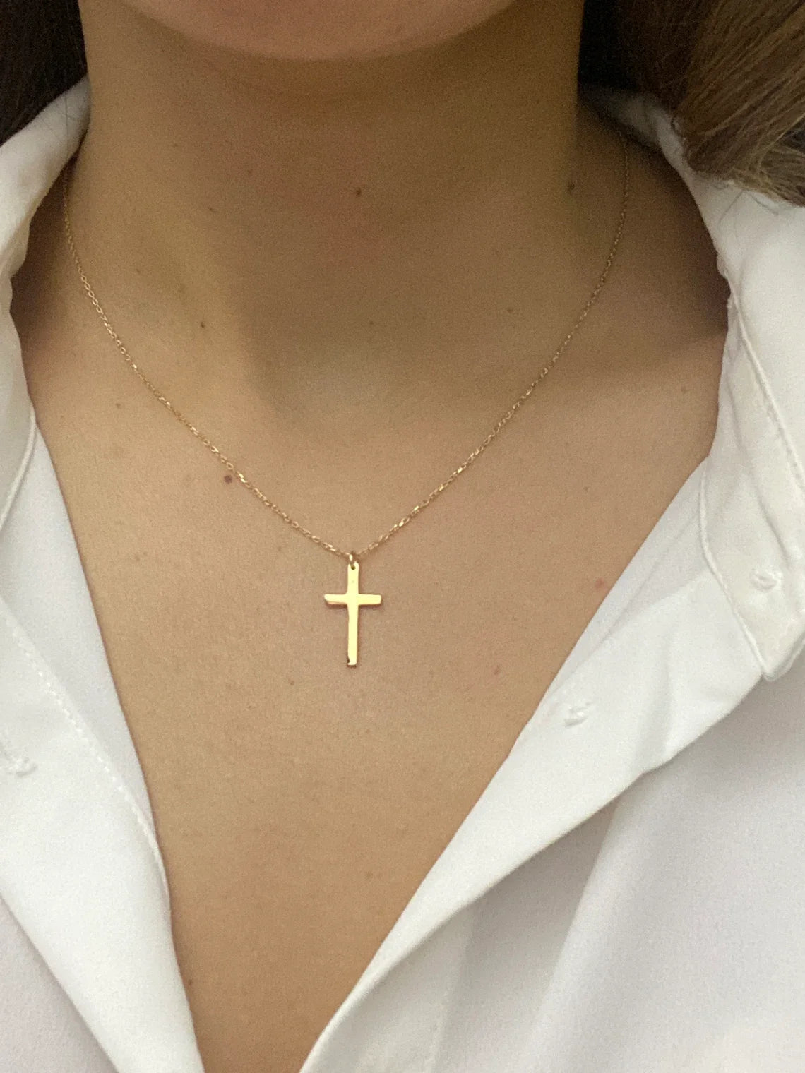 Asterly™ Faith Minimal Cross Necklace