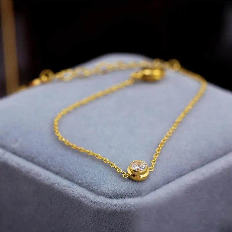 Asterly™ Single Crystal Halo Bracelet