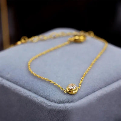 Asterly™ Single Crystal Halo Bracelet